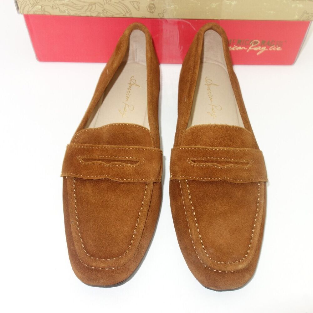 NEW American Rag Women's Cammiel Cognac Brown Loafers Flats Size 6 - Picture 3 of 8